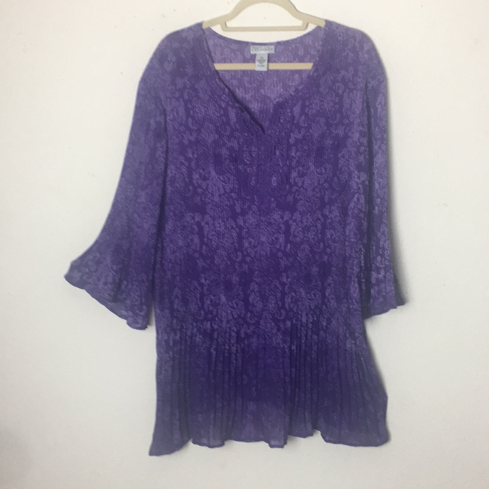 Maggie Barnes Purple Tunic Top